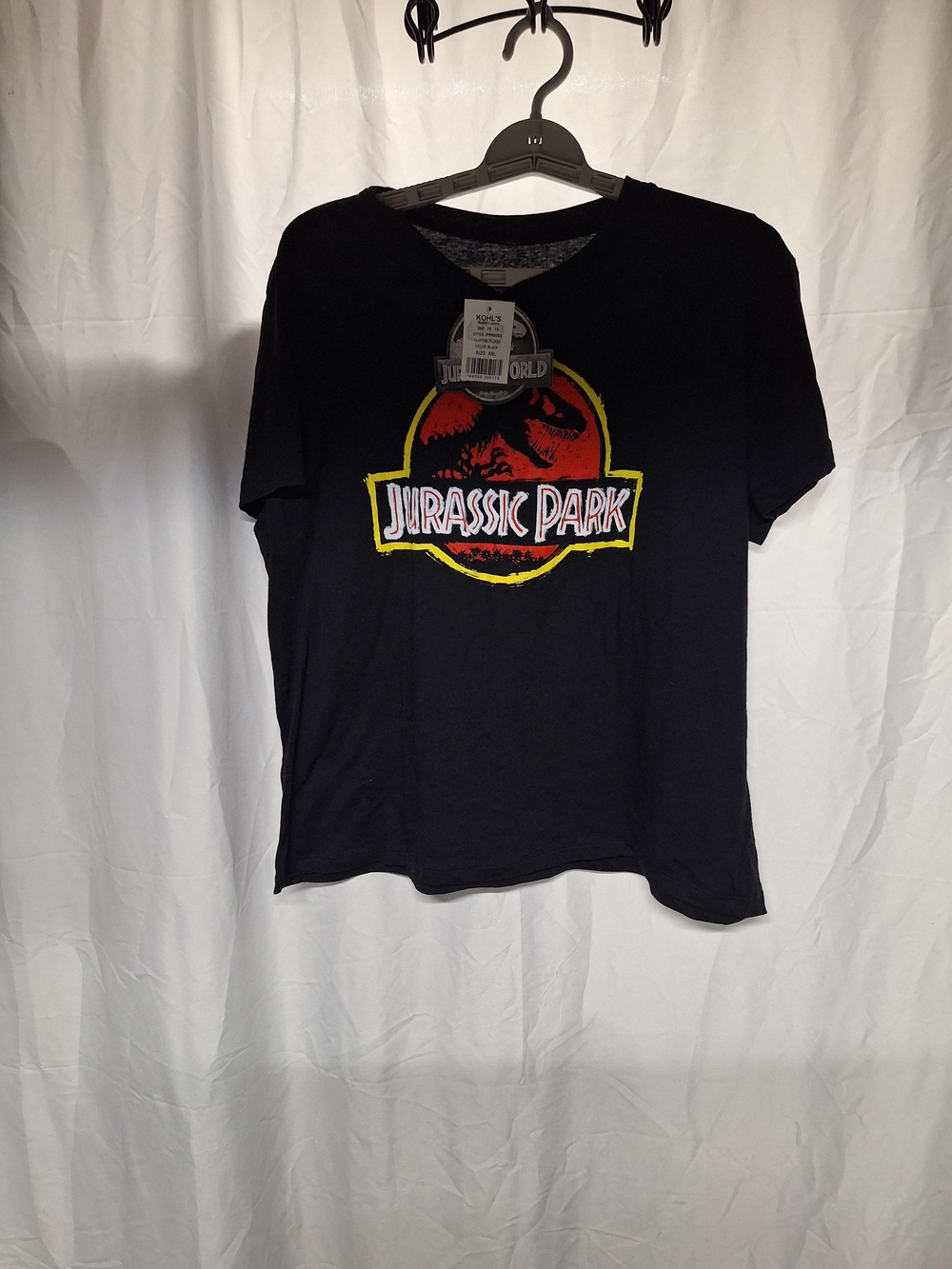 Jurassic Park Black Graphic Tee for Woman